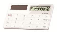 mini calculatrice compacte solaire canon x mark i blanc