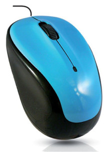 Mini souris optique Rainbow Bleue