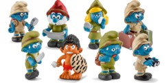 Pack de 8 figurines Les Schtroumpfs dans la jungle