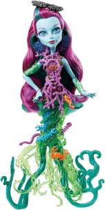 poupée monster high great scarrier reef posea reef fille poseidon