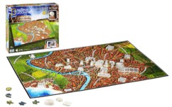 puzzle 4D rome antique ancienne avec localisation batiments national geographic 4d