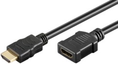 cable rallong hdmi high speed compatible 4K 50 cm 0,5m goobay