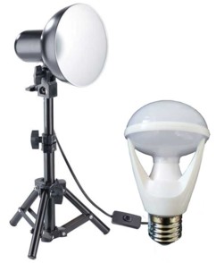 spot photo pour photographes amateurs pro et vidéastes youtubeurs avec ampoule 10w 5400k blanc naturel