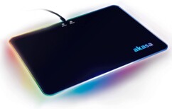 Tapis de souris lumineux LED RVB RGB réglable pour gaming akasa vegas x9