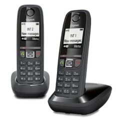 Téléphone fixe sans fil DECT Gigaset AS470 Duo - Noir