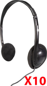 10 casques audio filaires LX-911