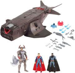 Vaisseau Justice League avec 3 figurines
