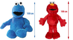 2 peluches XXL Sesame Street