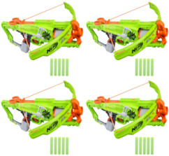 4 arbalètes Nerf Zombie Strike Outbreaker