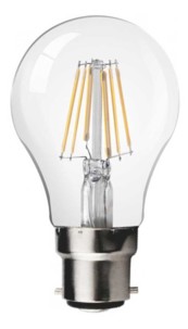 ampoule led 6w style filament retro avec baionnette b22