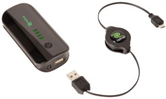 Batterie de secours 4.000 mAh avec câble rétractable