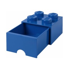 Tiroir LEGO bleu pour ranger des petits objets.