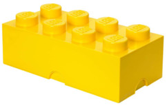 Brique de rangement Lego 8 plots (12 litres) - Jaune