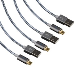 Lot de 3 câbles Micro USB à embout magnétique 1,2m