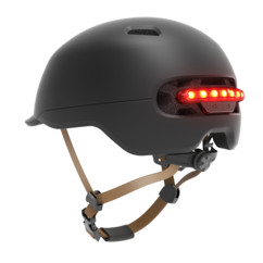 Casque de vélo éclairage LED rouge et feu stop avec accéléromètre - Taille L