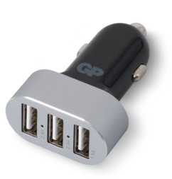chargeur triple usb 6,3a rapide pour allume cigare 12v gp ultra