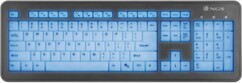 clavier usb touches blanches silencieuses retroeclairage bleu led ngs bluelagoon