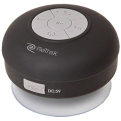 Enceinte étanche avec bluetooth, ventouse, micro et câble rétractable