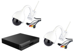 Lot de 2 caméras IPC-440.HD avec 1 enregistreur de vidéo Full HD par 7Links.