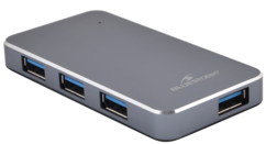 Hub 4 ports USB 3.0 extra fin en aluminium avec alimentation