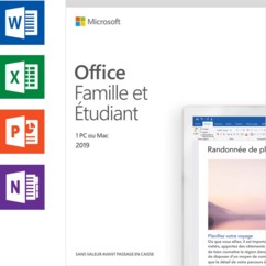 Microsoft Office 2019 Famille et Étudiant