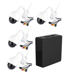 Lot de 4 caméras IPC-440.HD avec 1 enregistreur de vidéo HD par 7Links.