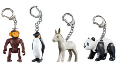 4 porte-clés Playmobil animaux
