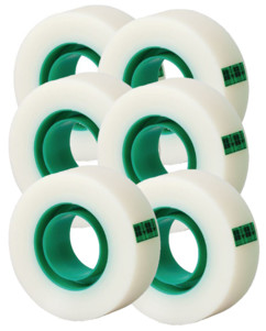 pack de 6 rouleaux d'adhésifs scotch magic tape opaque