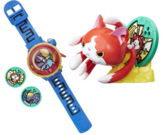 Pack montre parlante Yo-Kai Watch Modèle Zéro + Figurine support Jibanyan