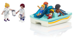 Pack Playmobil avec 1 pédalo et 6 personnages