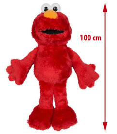Peluche XXL Elmo de Sesame Street.