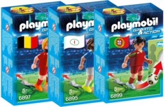Playmobil Sports & Action : joueur de foot - Pack 3 joueurs