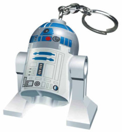 mini porte clé star wars lego r2d2 avec lampe de poche led integree collector