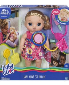 Poupée parlante "Baby Alive est malade"