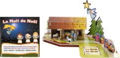 Puzzle 3D Crèche de Noël avec CD audio