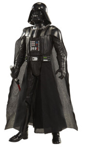 figurine geante dark vador darth vader star wars avec sabre laser lumineux et voix anglaise