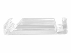 Support tablette transparent en plexiglass.