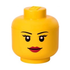Tête de rangement LEGO fille taille L.