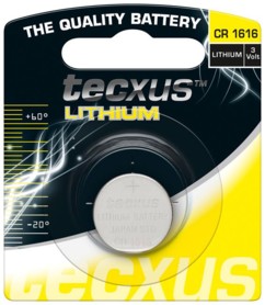 Pile bouton Tecxus Lithium CR1616
