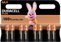 Pack de 8 piles AA (LR6) Plus Power Duracell