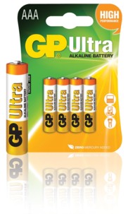 Piles alcalines AAA GP Ultra - x4