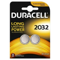 2 piles bouton CR2032 Duracell 