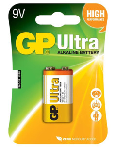 Pile alcaline 9V GP Ultra