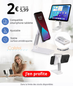 Support smartphone universel pliable et antidérapant