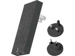 Adaptateur secteur UK/EU/US vers 2 ports USB-A Smart Charger Slate