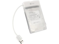 Boîtier pour disque dur Klik 2,5" coloris blanc de la marque Storeva