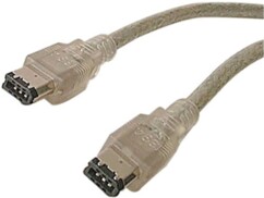 Câble FireWire 400 vers 400 6 broches mâle/mâle de la marque MacWay