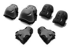 Kit de protections genoux, coudes et poignets taille M pour trottinette et skate