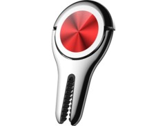 Support smartphone pour voiture 2 en 1 SKT-H02 avec pince - Rouge