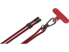 Bandoulière tour de cou universelle pour coque de smartphone - Rouge